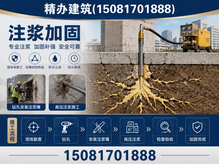 河北厂房地面下沉注浆展示图